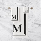 Élégant Monogramme noir et blanc