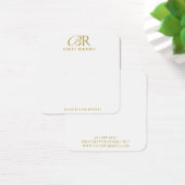 Élégant Monogramme Or Elevage Carte d'affichage (Bureau)