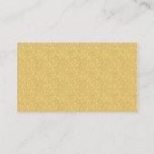 Elégant Monogramme Or Mariage Cartes de Place (Dos)