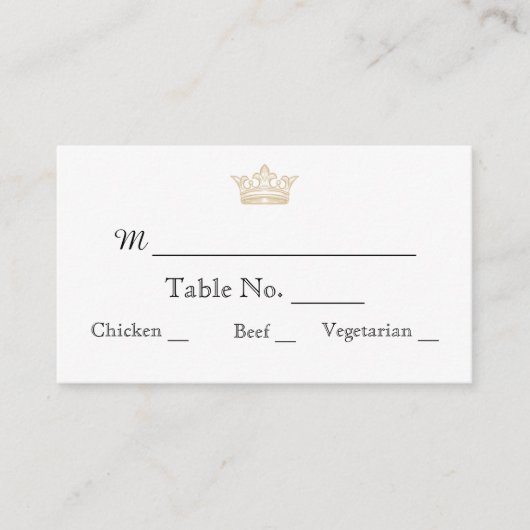 Elégant Monogramme Or Mariage Cartes de Place (Devant)