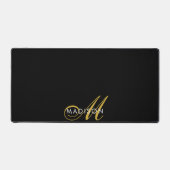 Élégant Monogramme Or Noir (Recto)
