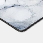 Élégant Monogramme personnalisé Marbre bleu clair (Coin)