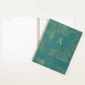 Élégant monogramme personnalisé moderne et nom ver (Devant avec enveloppe)