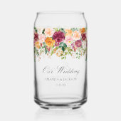 Élégant Monogramme Rose Jardin Floral Bridesmaid (Verso)