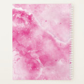 Elégant Monogramme rose Marbre Girly Glam 2025 (Dos)