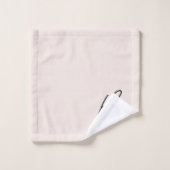 Élégant Monogramme rose vierge Script chic (Gant de toilette)