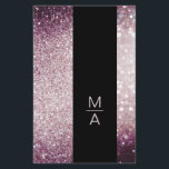 Élégant Monogramme Silber Lila<br><div class="desc">Ein elegantes und raffiniertes Design mit einem digitalen Bild aus Silber-Lila-Parties scintillant. Achtung : Bei der Herstellung wird keine echte Folie verwendet,  sondern nur die Farbe gründlich aufgedruckt. Füge deine Daten,  Logo,  Firmendetails und Bilder à Minuten hinzu.</div>