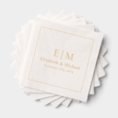 Élégant Monogramme Typographie Script Mariage Or (Insitu (empilé))