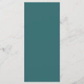 Élégant Monogramme Vert Bijou Tone Dîner Menu (Dos)