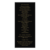 Élégant Monogramme Wreath Wedding Programme (Dos)