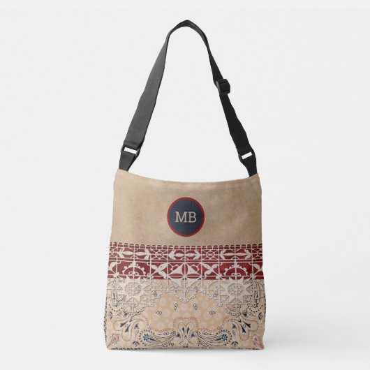 Elegant  Monogrammed Canvas tas (Voorkant)