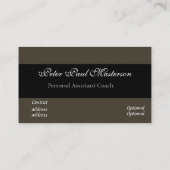 Elegant Monogrammed Classy Visitekaartje (Achterkant)