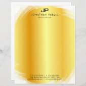 Elegant Monogrammed Gold Sjabloon Modern (Voorkant / Achterkant)