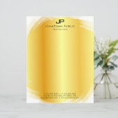 Elegant Monogrammed Gold Sjabloon Modern (Staand voorkant)