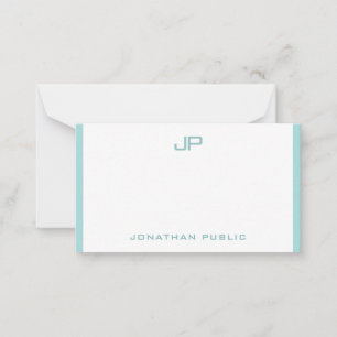 Elegant Monogrammed Moderne Eenvoudige Sjabloon