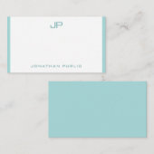 Elegant Monogrammed Moderne Eenvoudige Sjabloon (Voorkant / Achterkant)