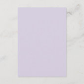 Elegant Monogrammed Paarse QR-Code/RSVP Online Informatiekaartje (Achterkant)