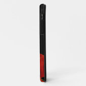 Elegant Monogrammed Red Poppy op Black Floral Case-Mate iPhone Case (Achterkant/links)