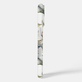 Élégant monogrammed rose ponsettia coque ipad (Verso / Droite)