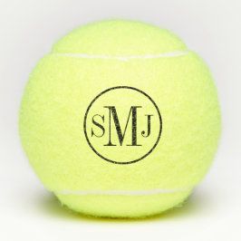 Elegant Monogrammed Tennisballen