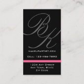 Elegant Monogrammen Visitekaartjes Makeup Artitst (Achterkant)