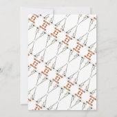 Elegant monster Wilde bloem 1e verjaardag Kaart (Achterkant)