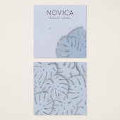 Elegant Monstera Leaf Earring Display Kaart (Voorkant /achterkant)