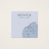 Elegant Monstera Leaf Earring Display Kaart (Voorkant)