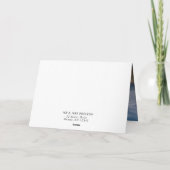 Elégant Montagnes Calligraphie Carte de remercieme (Dos)