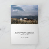 Elégant Montagnes Calligraphie Carte de remercieme (Intérieur)