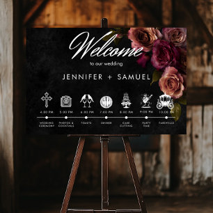 Elegant Moody Muted Rust Bourgondië Orde van Evene Poster
