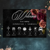 Elegant Moody Muted Rust Bourgondië Orde van Evene Poster