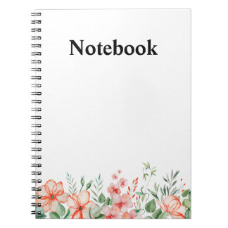 Elegant Mooie Bloemige Notitieboek