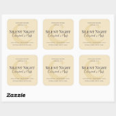Elegant Moon & Stars Custom Holiday Candle Label (Vel)