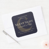 Elegant Moon & Stars Custom Holiday Candle Label (Envelop)