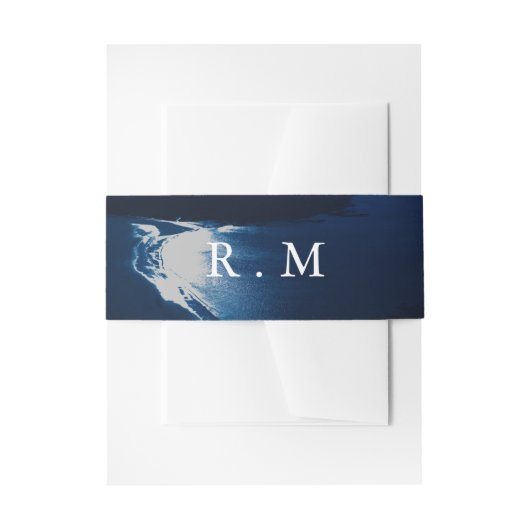 Elegant Moonlight Bruiloft Uitnodigingen Wikkel (Voorkant Voorbeeld)