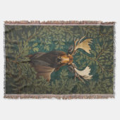 Elegant Moose William Morris Inspired Deken (Voorkant)