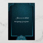 Elegant Moroccan Wedding Invitation (Verso)