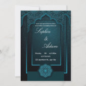 Elegant Moroccan Wedding Invitation (Devant)