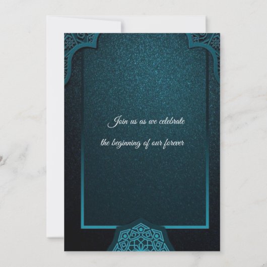 Elegant Moroccan Wedding Invitation (Dos)