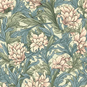 Elégant Morris Inspiré Pimpernel Floral Pastel