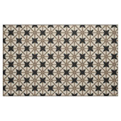 Elegant Mosaic Black & Beige Geometric Pattern Stof (Fat Quarter)