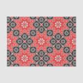 Elegant Mosaic Red White-decoupage Tissuepapier (Voorkant)