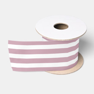 Elegant mosterd roze en wit gestreept lint