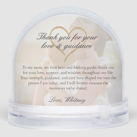 Elegant Mother of the Bride Photo Memory Keepsake (Arrière)