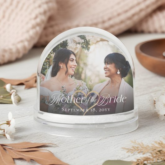 Elegant Mother of the Bride Photo Memory Keepsake Sneeuwbol