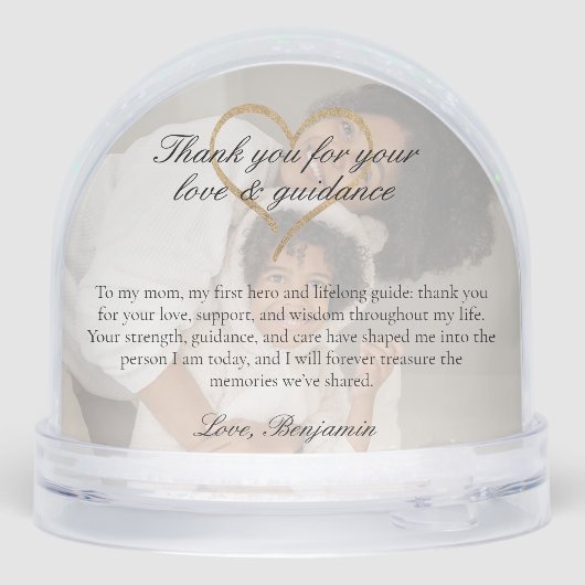 Elegant Mother of the Groom Photo Memory Keepsake (Arrière)