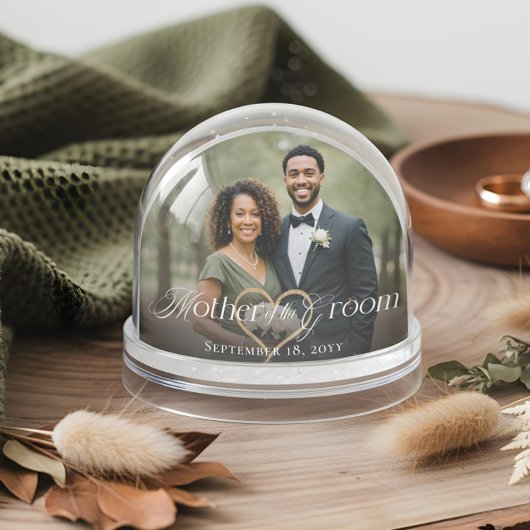 Elegant Mother of the Groom Photo Memory Keepsake Sneeuwbol