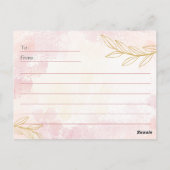 Elegant Mother’s Day Artwork Briefkaart (Achterkant)