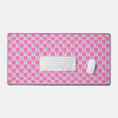 Élégant Motif à fleurs rose et blanc (Clavier et souris)